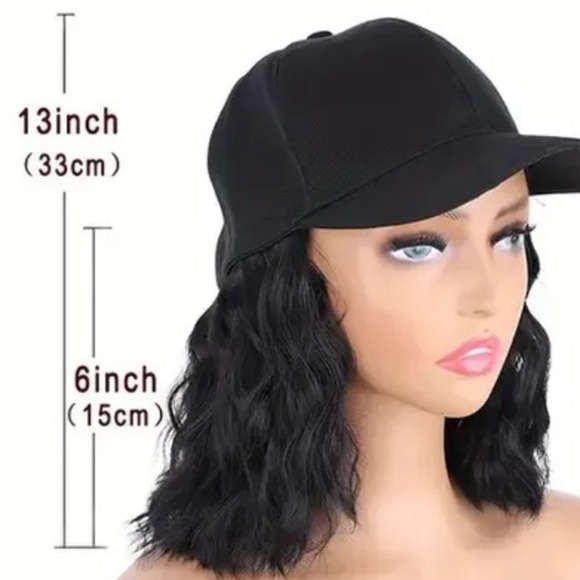 Wig With Adjustable Baseball Cap - Picture 2 of 2